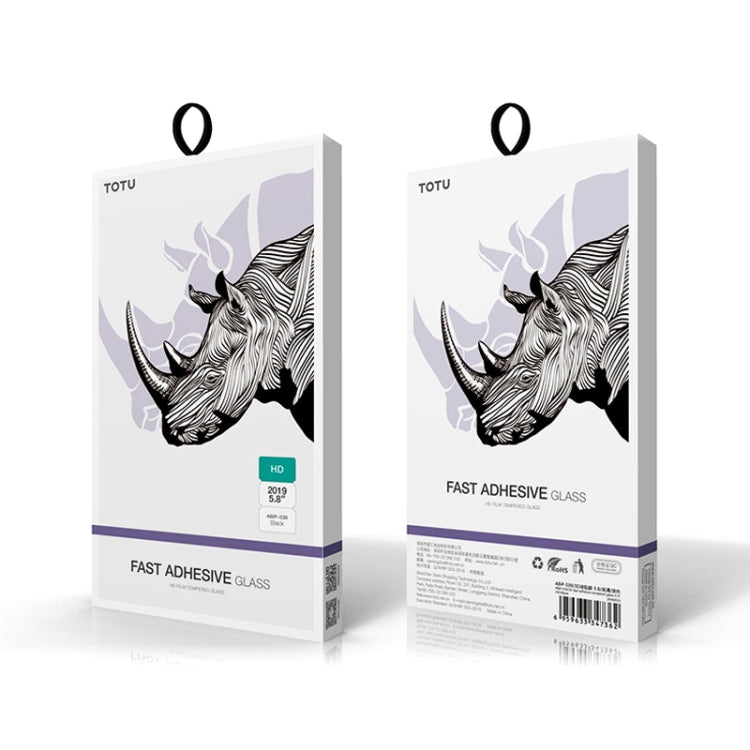 For iPhone 11 Pro Max TOTUDESIGN 3D HD Fast Adhesive Tempered Glass Film