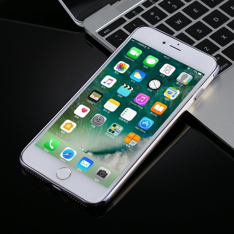 TOTUDESIGN for iPhone 8 Plus & 7 Plus Plating + TPU Transparent Soft Protective Back Cover Case