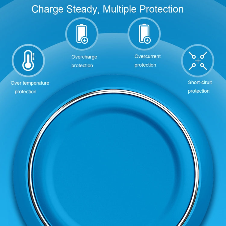 ROCK W5 DC 5V 2A 5W Max Output Qi Standard Wireless Charger, For iPhone X & 8 & 8 Plus, Galaxy S8 & S8+, LG G3 & G2 & G10, Nokia Lumia 820 & Lumia 830 / Lumia 920 & Lumia 930, Google Nexus 6 & 5 & 4 and Other QI Standard Smartphones