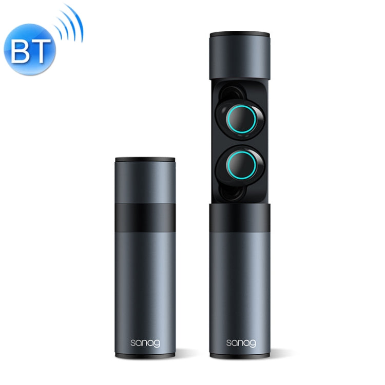 J1 Waterproof Creative Pumping 5.0 Bluetooth Mini TWS Wireless Bluetooth Earphone(Grey)