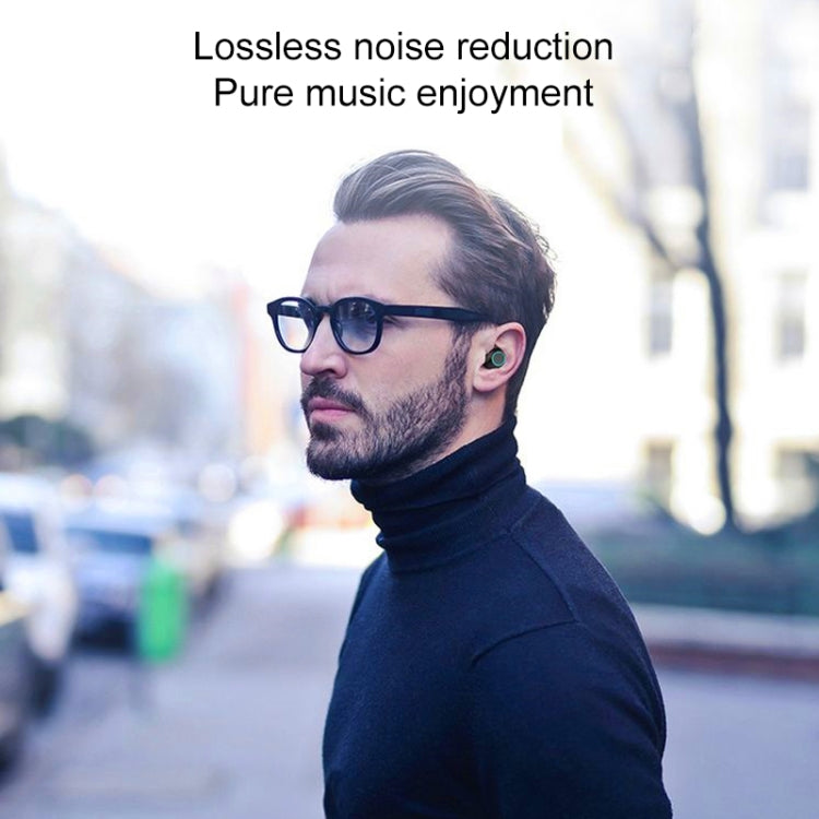 J1 Waterproof Creative Pumping 5.0 Bluetooth Mini TWS Wireless Bluetooth Earphone(Grey)