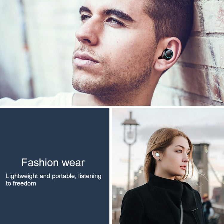 J1 Waterproof Creative Pumping 5.0 Bluetooth Mini TWS Wireless Bluetooth Earphone(Grey)