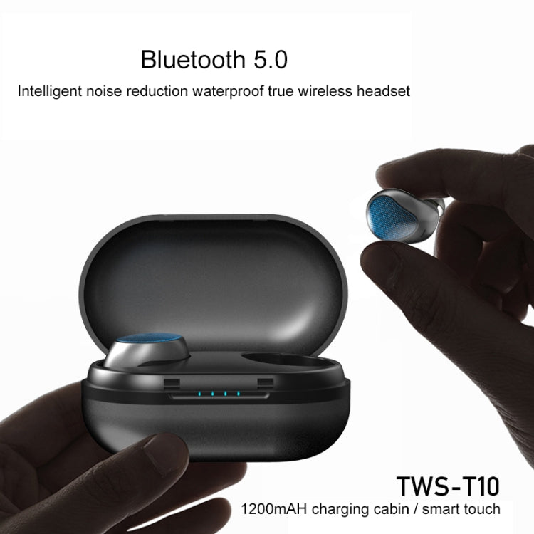 TWS-t10 Wireless Sports 5.0 Bluetooth Earphone with Power Bank