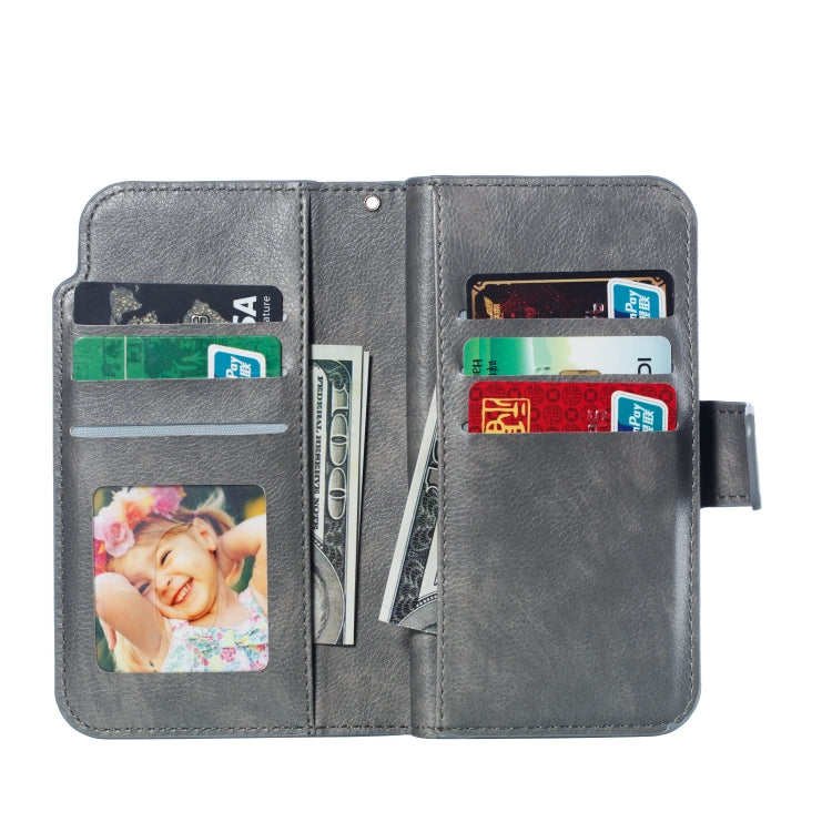 Litchi Texture Horizontal Flip Leather Case for iPhone 7 / 8, with Nine Card Slots & Wallet & Photo Frame