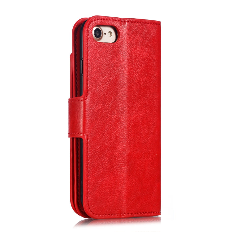 Litchi Texture Horizontal Flip Leather Case for iPhone 7 / 8, with Nine Card Slots & Wallet & Photo Frame