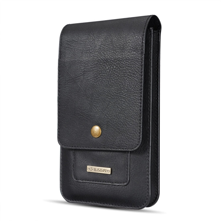 DG.MING Universal Cowskin Leather Protective Case Bag Waist Bag with Card Slots & Hook, For iPhone, Samsung, Sony, Huawei, Meizu, Lenovo, ASUS, Oneplus, Xiaomi, Cubot, Ulefone, Letv, DOOGEE, Vkworld, and other Smartphones Below 6.5 inch