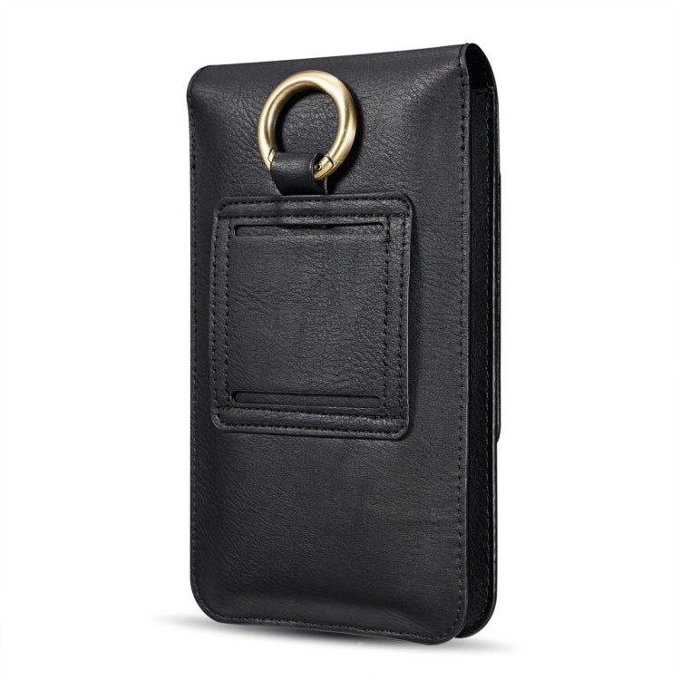 DG.MING Universal Cowskin Leather Protective Case Bag Waist Bag with Card Slots & Hook, For iPhone, Samsung, Sony, Huawei, Meizu, Lenovo, ASUS, Oneplus, Xiaomi, Cubot, Ulefone, Letv, DOOGEE, Vkworld, and other Smartphones Below 6.5 inch