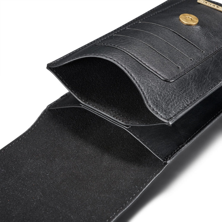 DG.MING Universal Cowskin Leather Protective Case Bag Waist Bag with Card Slots & Hook, For iPhone, Samsung, Sony, Huawei, Meizu, Lenovo, ASUS, Oneplus, Xiaomi, Cubot, Ulefone, Letv, DOOGEE, Vkworld, and other Smartphones Below 6.5 inch