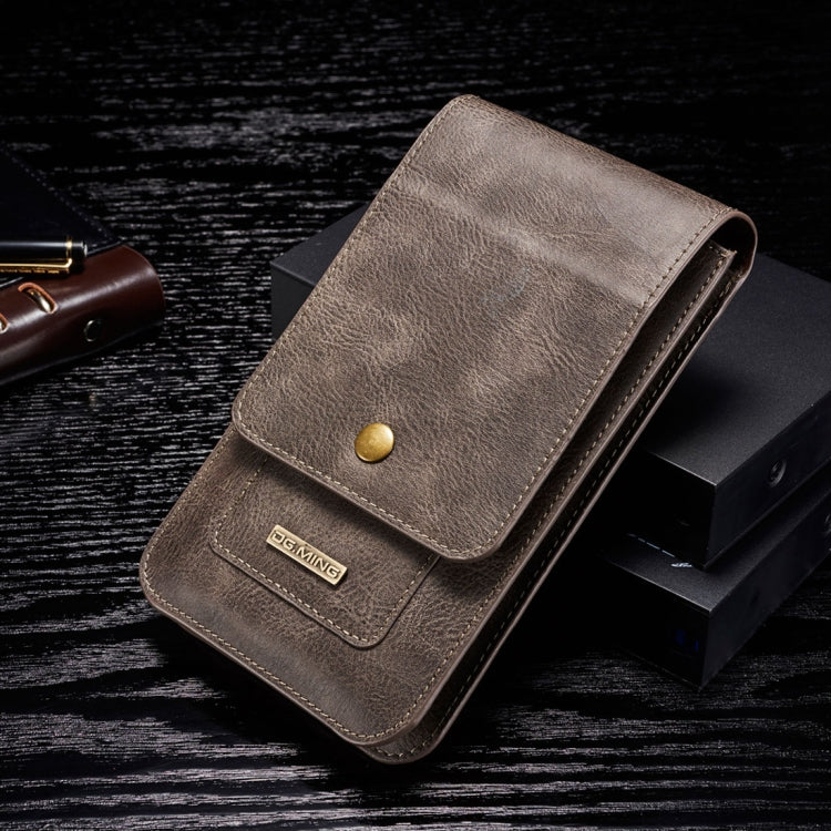 DG.MING Universal Cowskin Leather Protective Case Bag Waist Bag with Card Slots & Hook, For iPhone, Samsung, Sony, Huawei, Meizu, Lenovo, ASUS, Oneplus, Xiaomi, Cubot, Ulefone, Letv, DOOGEE, Vkworld, and other Smartphones Below 6.5 inch