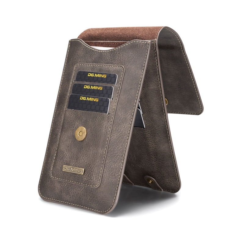 DG.MING Universal Cowskin Leather Protective Case Bag Waist Bag with Card Slots & Hook, For iPhone, Samsung, Sony, Huawei, Meizu, Lenovo, ASUS, Oneplus, Xiaomi, Cubot, Ulefone, Letv, DOOGEE, Vkworld, and other Smartphones Below 6.5 inch