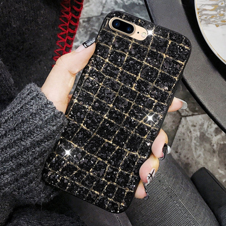 For iPhone 8 Plus & 7 Plus Glaring Sequins Style Protective Back Cover Case
