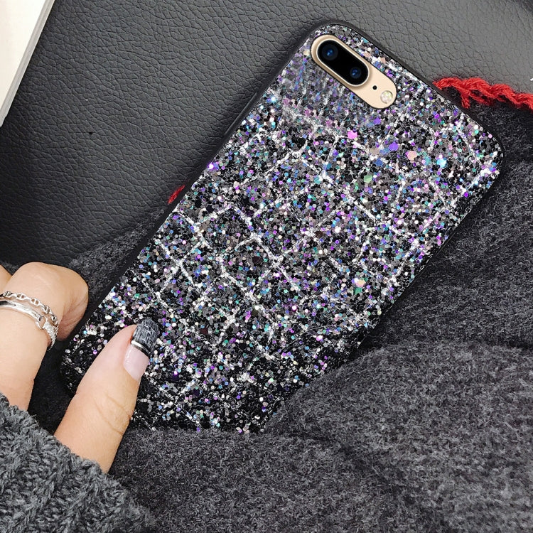 For iPhone 8 Plus & 7 Plus Glaring Sequins Style Protective Back Cover Case
