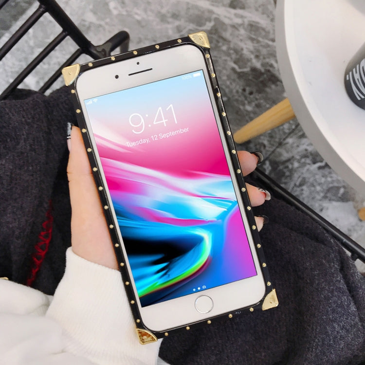 For iPhone 8 Plus & 7 Plus Sequins Lock Style Full Coverage Protective Back Case