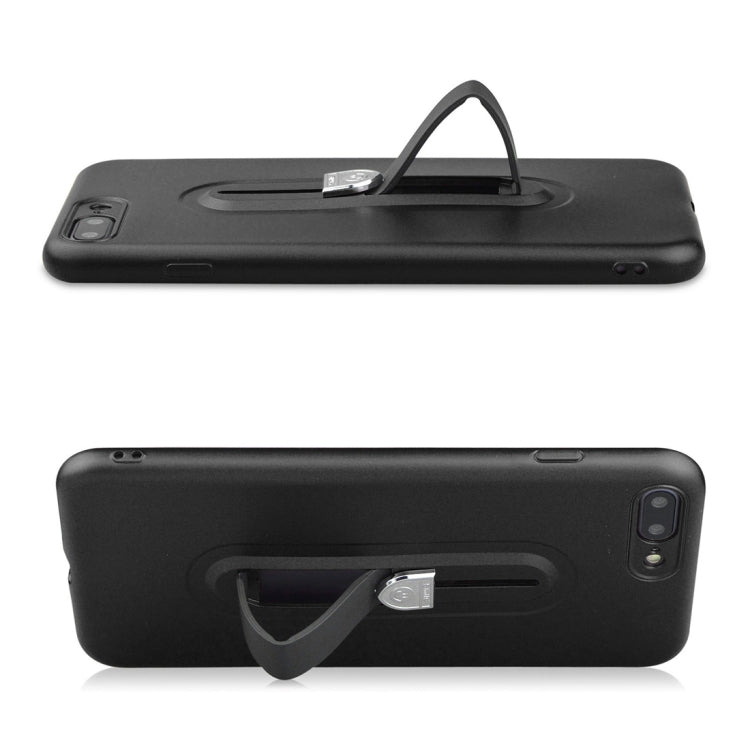 For iPhone 8 Plus & 7 Plus Ultra-thin Frosted PC + TPU Protective Back Case with Holder