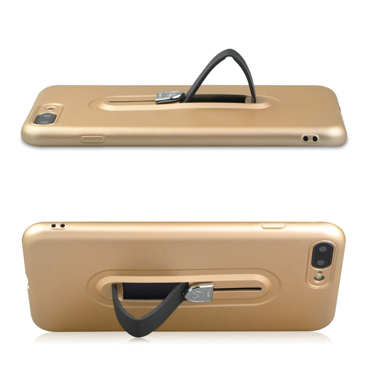 For iPhone 8 Plus & 7 Plus Ultra-thin Frosted PC + TPU Protective Back Case with Holder