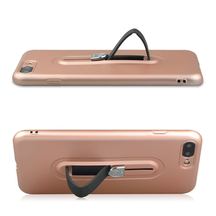 For iPhone 8 Plus & 7 Plus Ultra-thin Frosted PC + TPU Protective Back Case with Holder