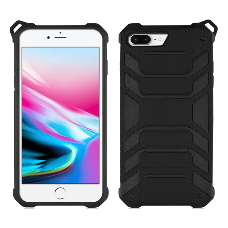 For iPhone 8 Plus & 7 Plus Shockproof Anti-slip TPU + PC Protective Back Case