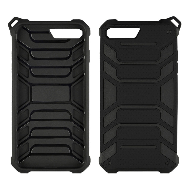 For iPhone 8 Plus & 7 Plus Shockproof Anti-slip TPU + PC Protective Back Case