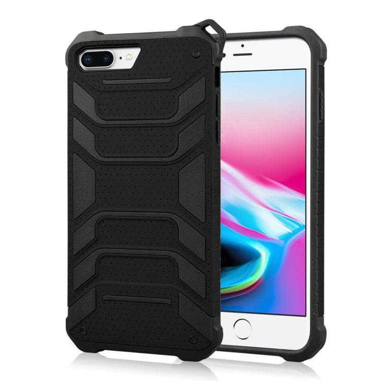 For iPhone 8 Plus & 7 Plus Shockproof Anti-slip TPU + PC Protective Back Case