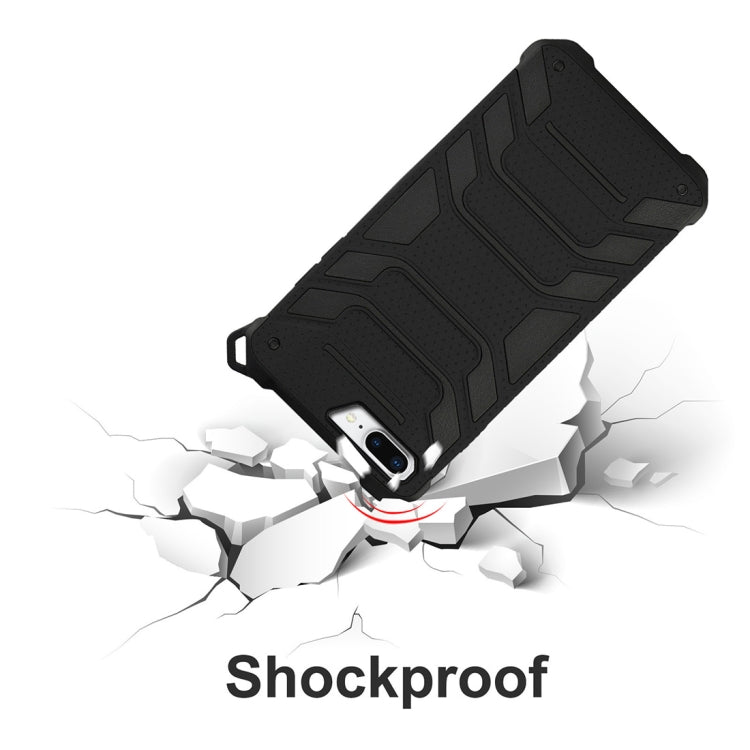 For iPhone 8 Plus & 7 Plus Shockproof Anti-slip TPU + PC Protective Back Case