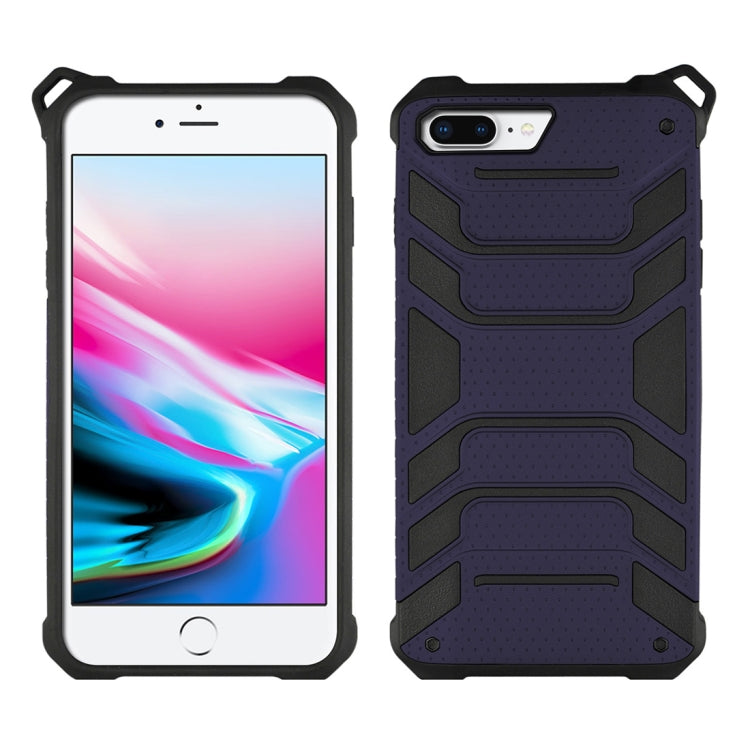 For iPhone 8 Plus & 7 Plus Shockproof Anti-slip TPU + PC Protective Back Case