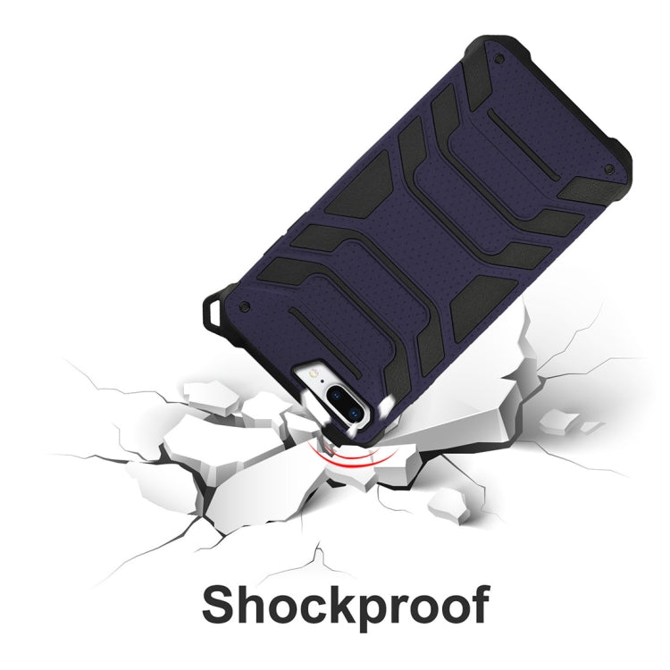 For iPhone 8 Plus & 7 Plus Shockproof Anti-slip TPU + PC Protective Back Case