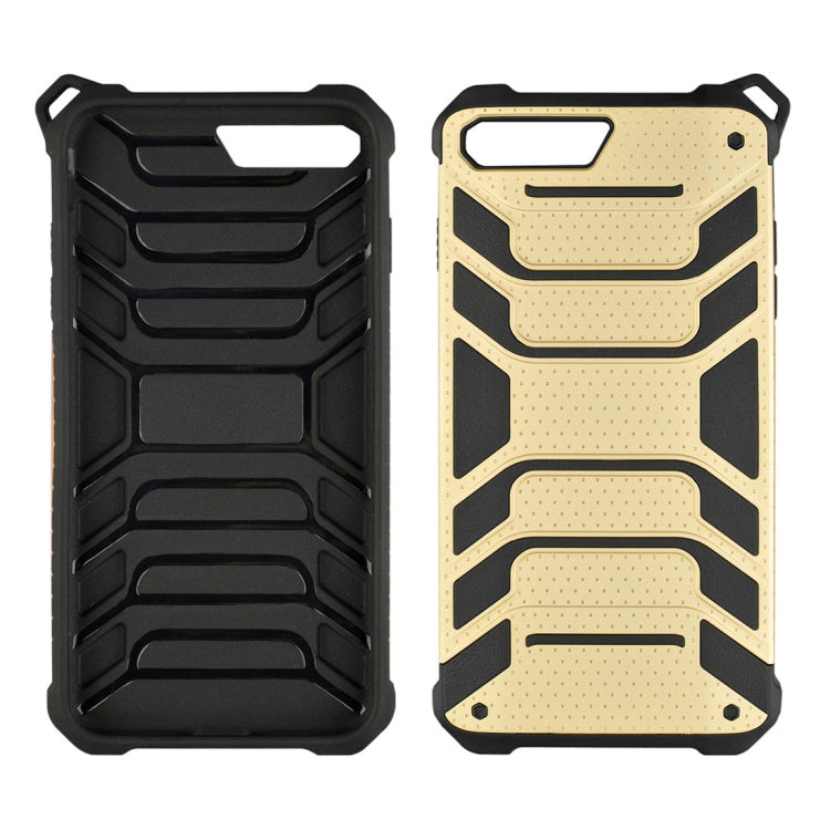 For iPhone 8 Plus & 7 Plus Shockproof Anti-slip TPU + PC Protective Back Case
