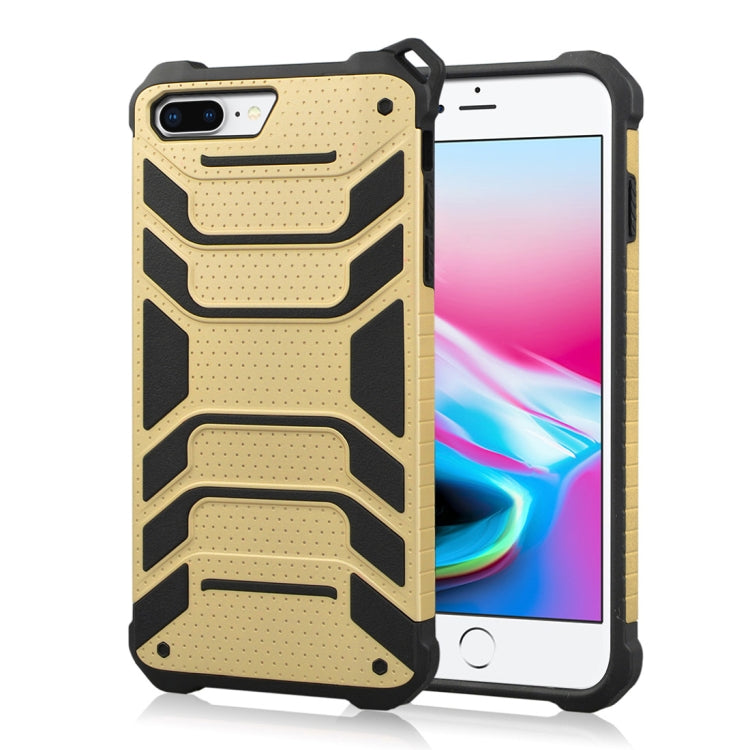 For iPhone 8 Plus & 7 Plus Shockproof Anti-slip TPU + PC Protective Back Case