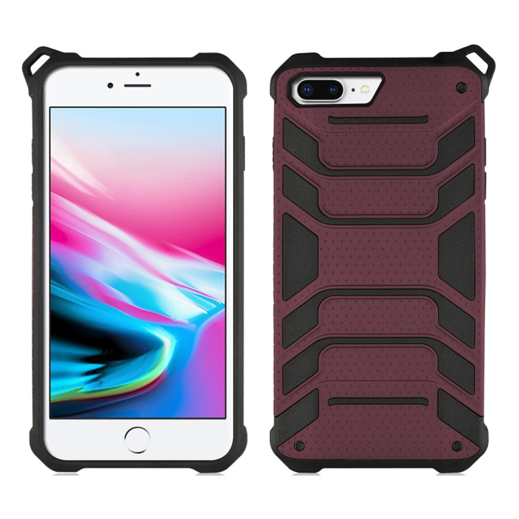 For iPhone 8 Plus & 7 Plus Shockproof Anti-slip TPU + PC Protective Back Case