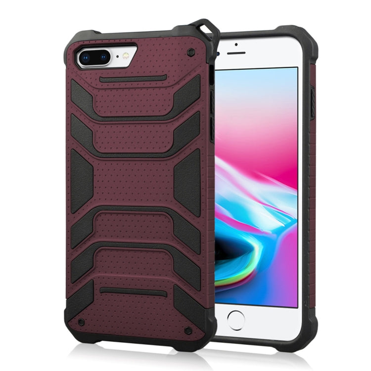 For iPhone 8 Plus & 7 Plus Shockproof Anti-slip TPU + PC Protective Back Case