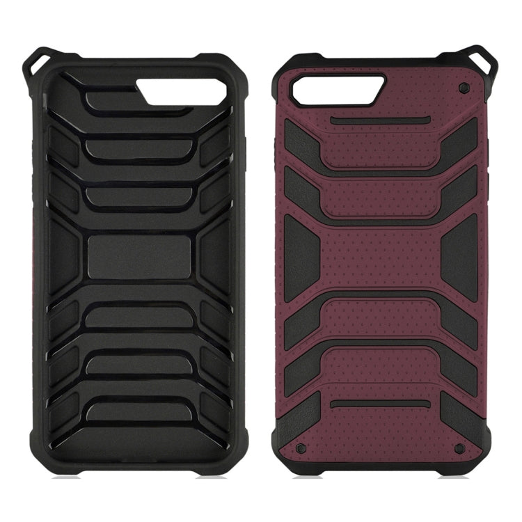 For iPhone 8 Plus & 7 Plus Shockproof Anti-slip TPU + PC Protective Back Case