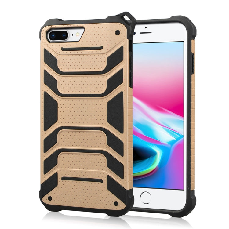 For iPhone 8 Plus & 7 Plus Shockproof Anti-slip TPU + PC Protective Back Case