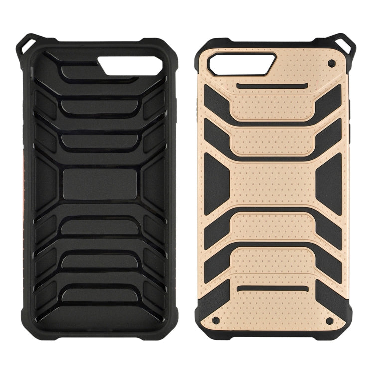 For iPhone 8 Plus & 7 Plus Shockproof Anti-slip TPU + PC Protective Back Case