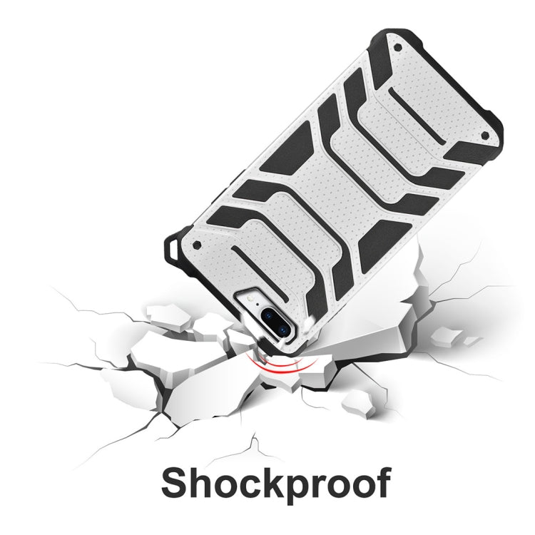 For iPhone 8 Plus & 7 Plus Shockproof Anti-slip TPU + PC Protective Back Case