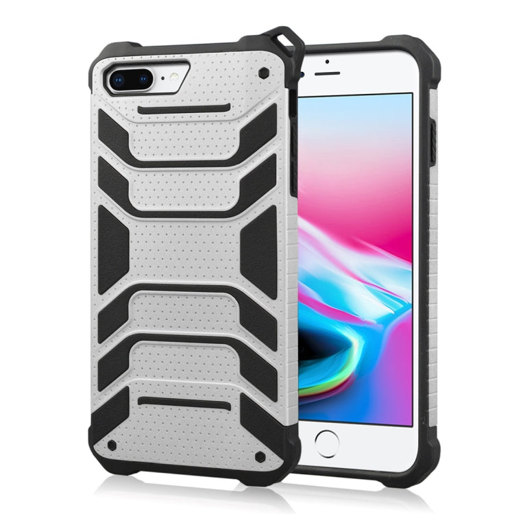 For iPhone 8 Plus & 7 Plus Shockproof Anti-slip TPU + PC Protective Back Case