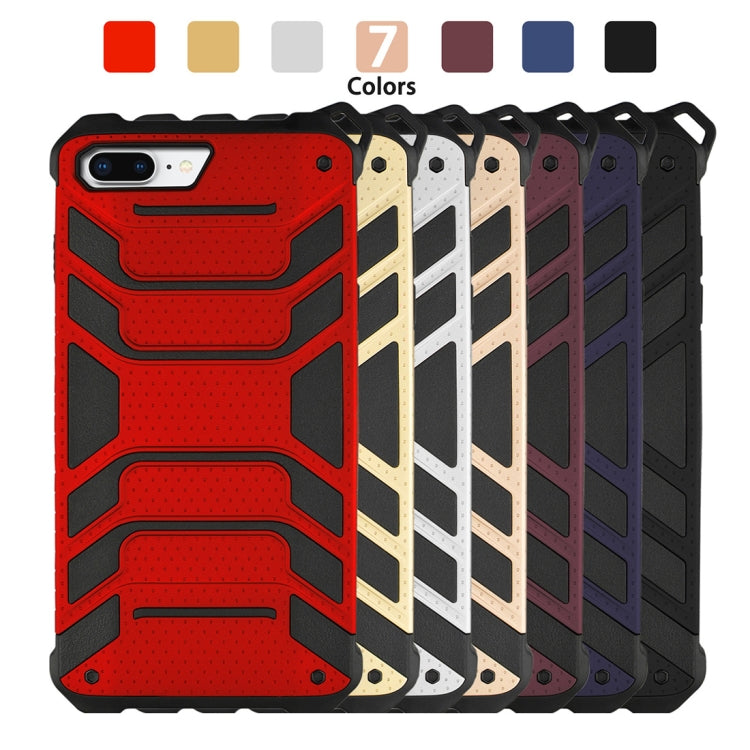 For iPhone 8 Plus & 7 Plus Shockproof Anti-slip TPU + PC Protective Back Case