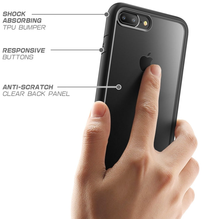 Two-color TPU + Acrylic Back Protective Phone Case for iPhone 8 Plus / 7 Plus