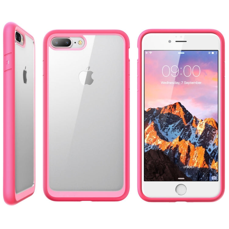 Two-color TPU + Acrylic Back Protective Phone Case for iPhone 8 Plus / 7 Plus