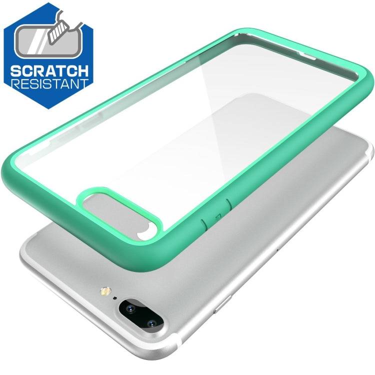 Two-color TPU + Acrylic Back Protective Phone Case for iPhone 8 Plus / 7 Plus