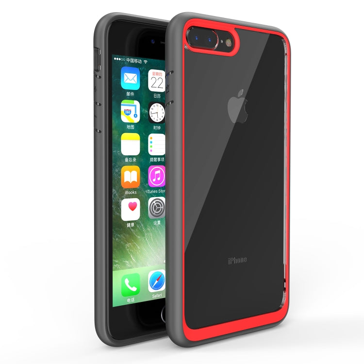 Two-color TPU + Acrylic Back Protective Phone Case for iPhone 8 Plus / 7 Plus