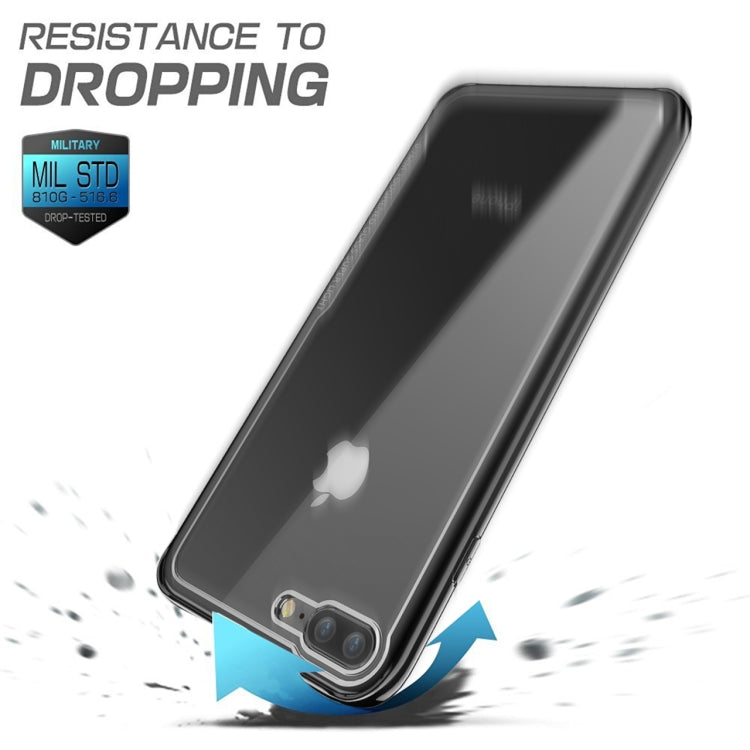 Electroplated Frame Toughened Glass Case for iPhone 8 Plus / 7 Plus
