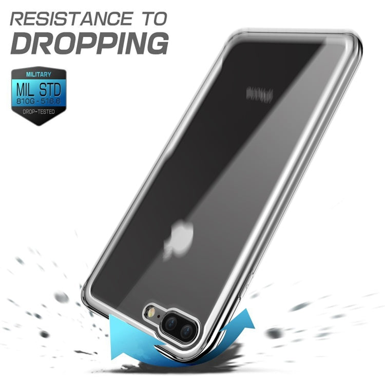 Electroplated Frame Toughened Glass Case for iPhone 8 Plus / 7 Plus
