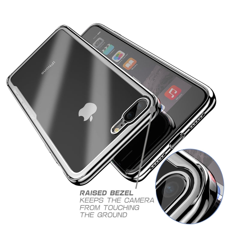 Electroplated Frame Toughened Glass Case for iPhone 8 Plus / 7 Plus