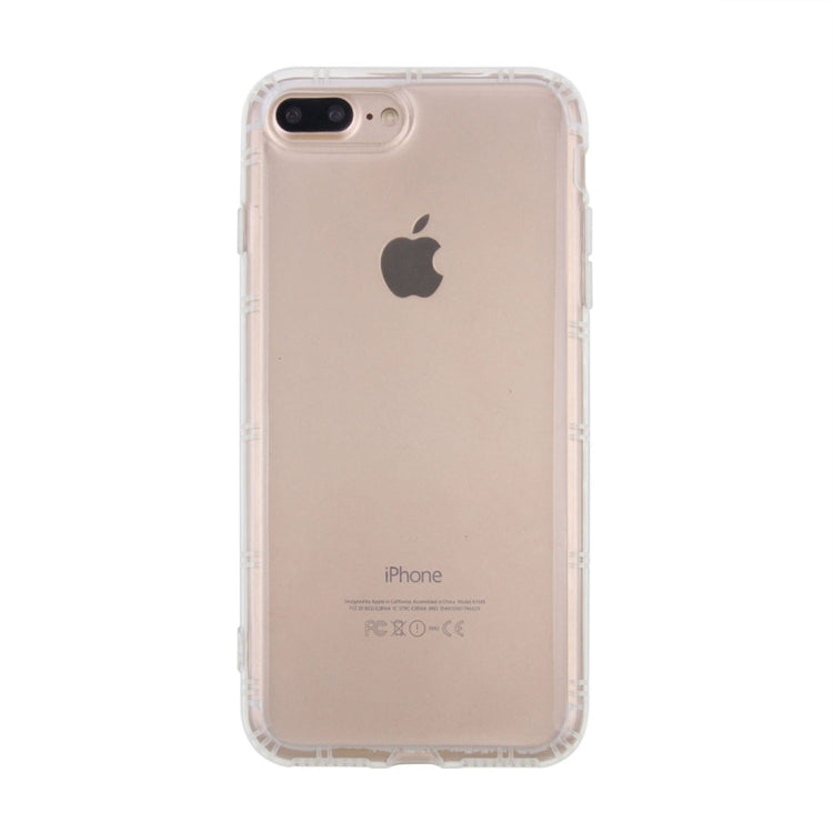 For iPhone 8 Plus & 7 Plus Anti-Gravity Nano-suction Technology Dropproof Transparent TPU Protective Back Cover Case(Transparent)
