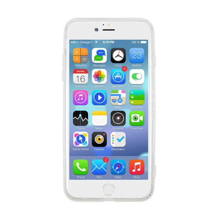 For iPhone 8 Plus & 7 Plus Anti-Gravity Nano-suction Technology Dropproof Transparent TPU Protective Back Cover Case(Transparent)