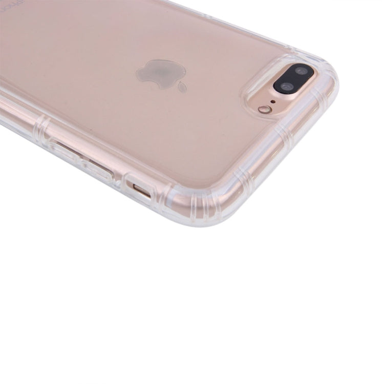 For iPhone 8 Plus & 7 Plus Anti-Gravity Nano-suction Technology Dropproof Transparent TPU Protective Back Cover Case(Transparent)