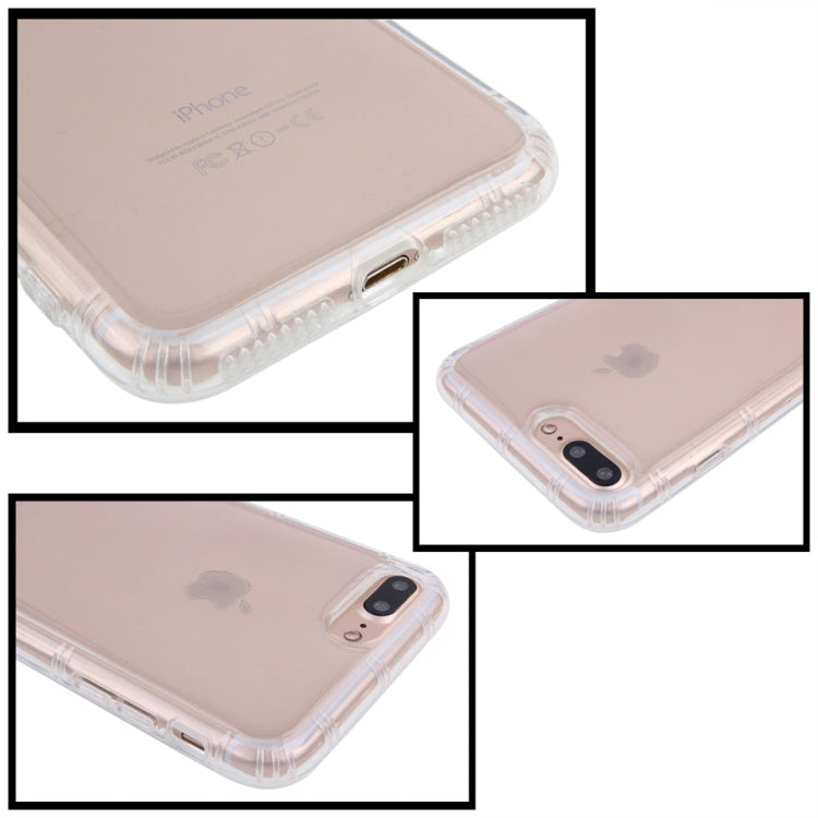 For iPhone 8 Plus & 7 Plus Anti-Gravity Nano-suction Technology Dropproof Transparent TPU Protective Back Cover Case(Transparent)