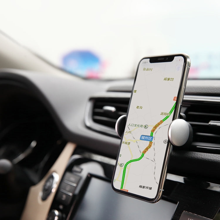 ROCK Universal Pro Air Vent Car Mount, For iPhone, Galaxy, Huawei, Xiaomi, Lenovo, Sony, LG, HTC and Other Smartphones(Silver)