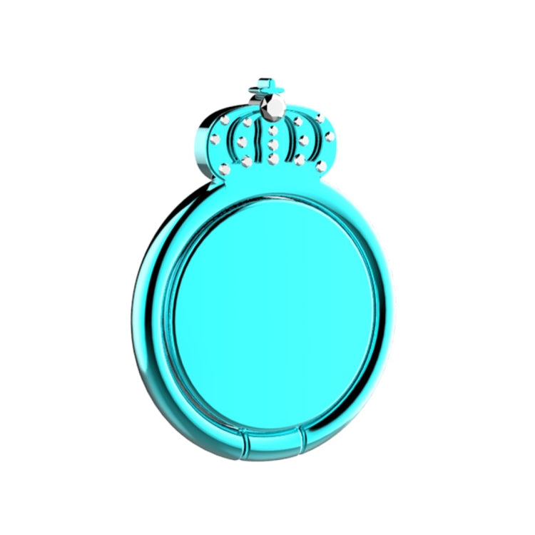 lenuo 360 Degrees Rotation Metal Imperial Crown Shape Phone Ring Holder with Magnetic Function
