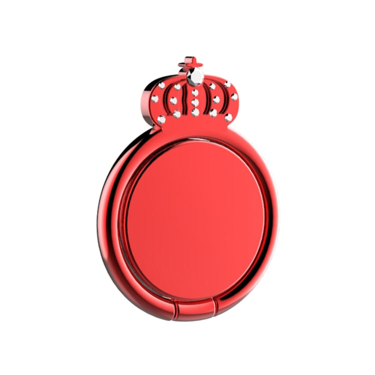 lenuo 360 Degrees Rotation Metal Imperial Crown Shape Phone Ring Holder with Magnetic Function